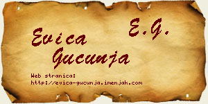 Evica Gucunja vizit kartica